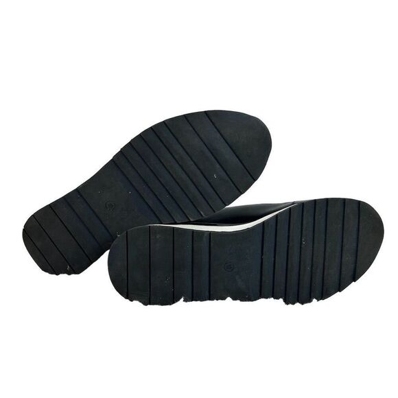 Elegant Black Women's Slip-On Sneakers - Picture 8 of 9